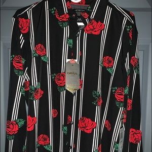 Rose covered long sleeve T. Drill Clothing.